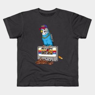 Cool Budgie with a Cassette Kids T-Shirt